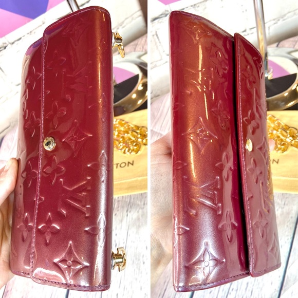 Louis Vuitton Bordeaux color vernis Sarah wallet crossbody - Picture 11 of 16